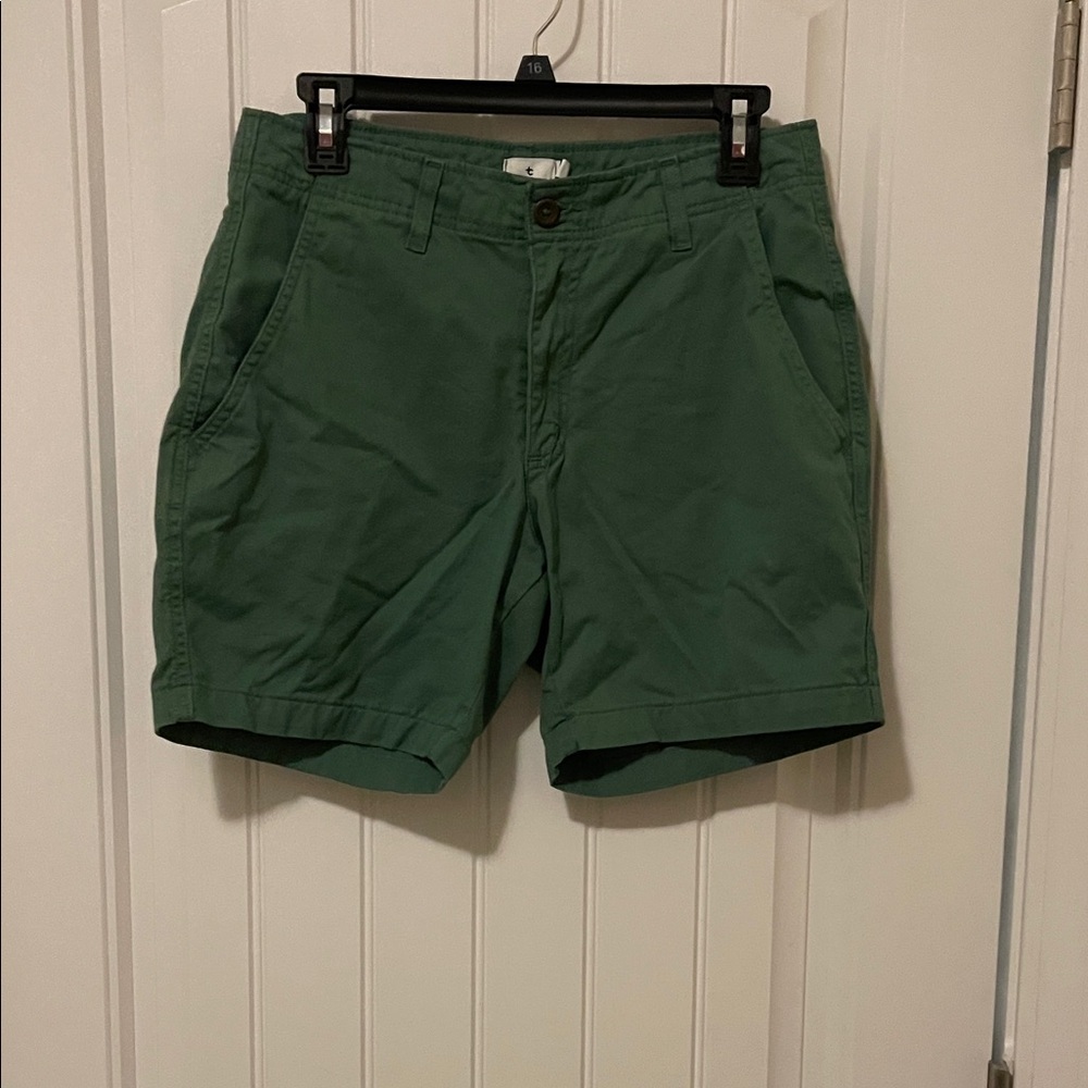 True Craft Men's Forest Green Flat Front Shorts size‎ 31